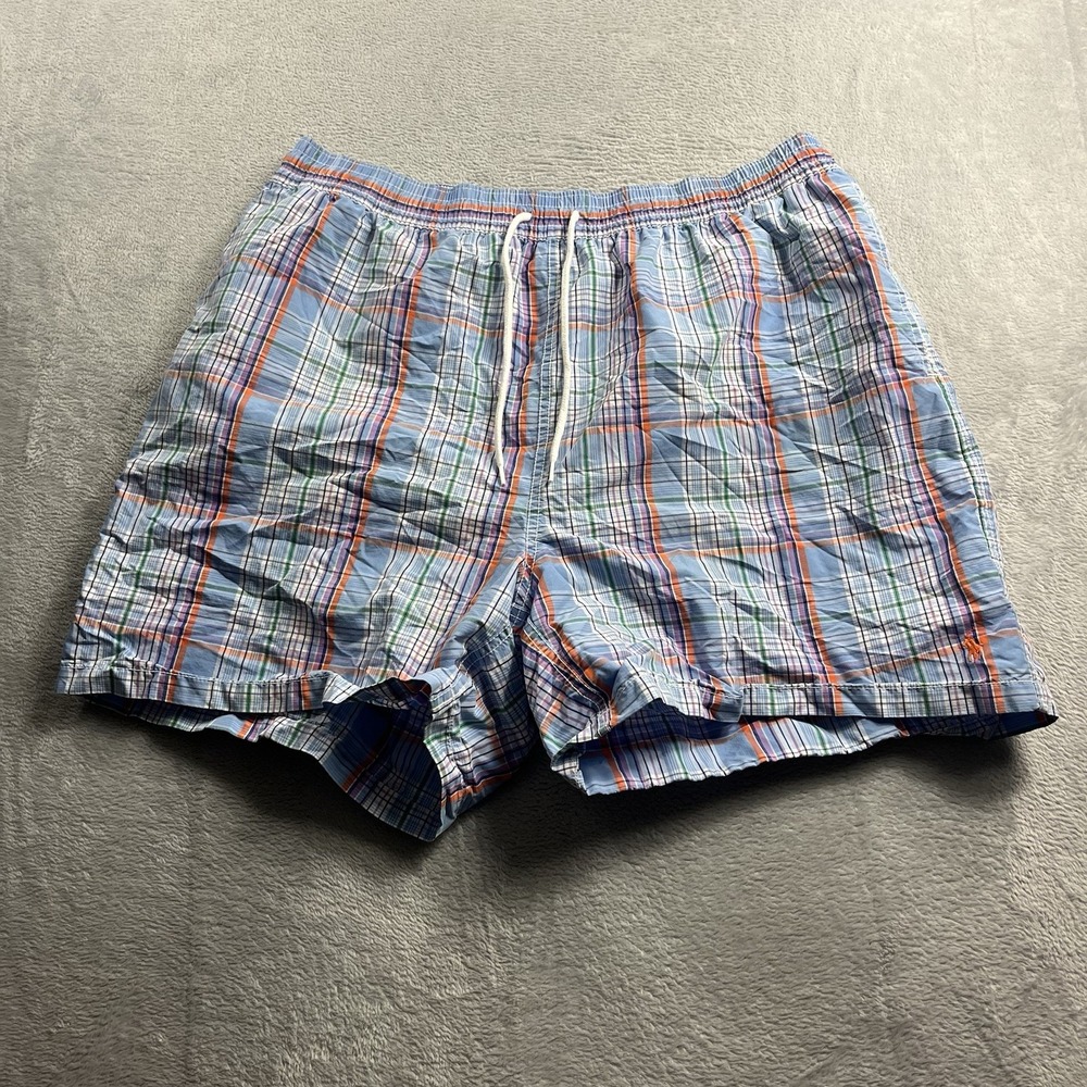 Polo Ralph Lauren Board Shorts Men's 2XL Multicolor Plaid Swim Trunks